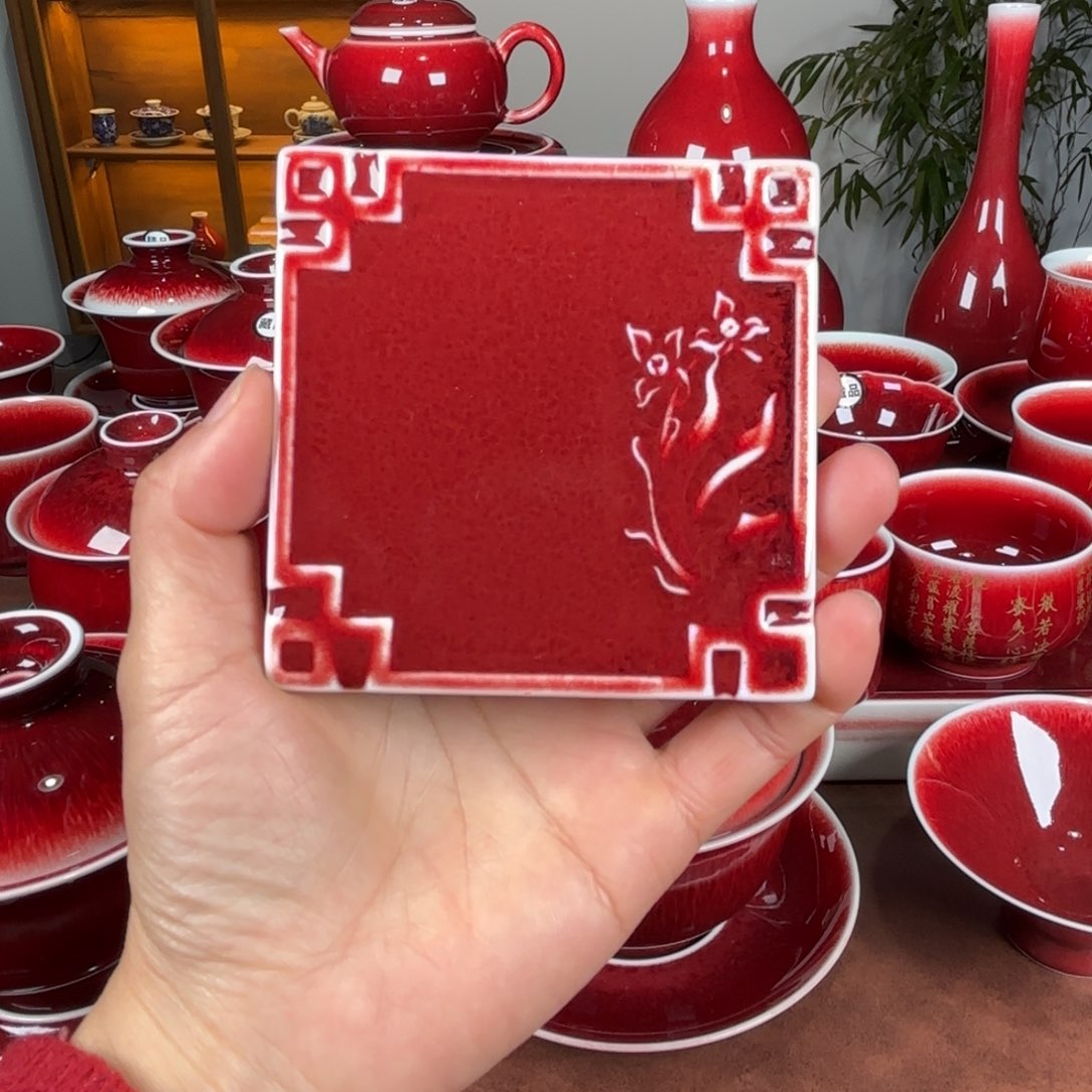 杯子优**人景德镇陶瓷郎红福利