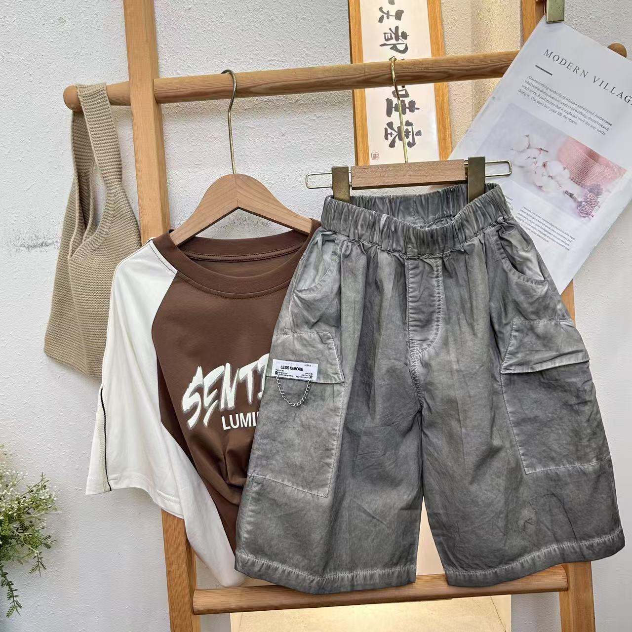 ZK-88521 夏季中裤男童休闲时尚裤子 儿童夏款l百搭薄款