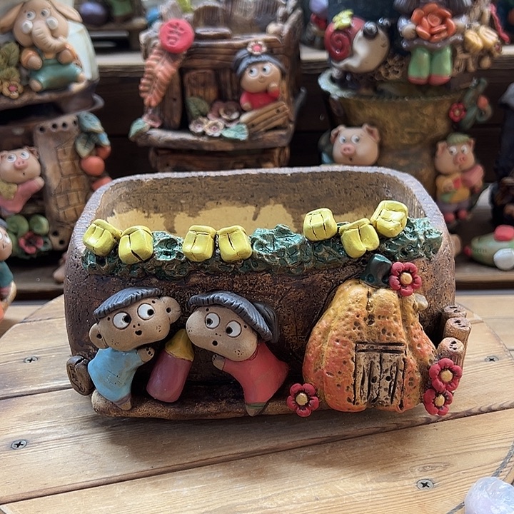 嘻哈多肉花盆百搭