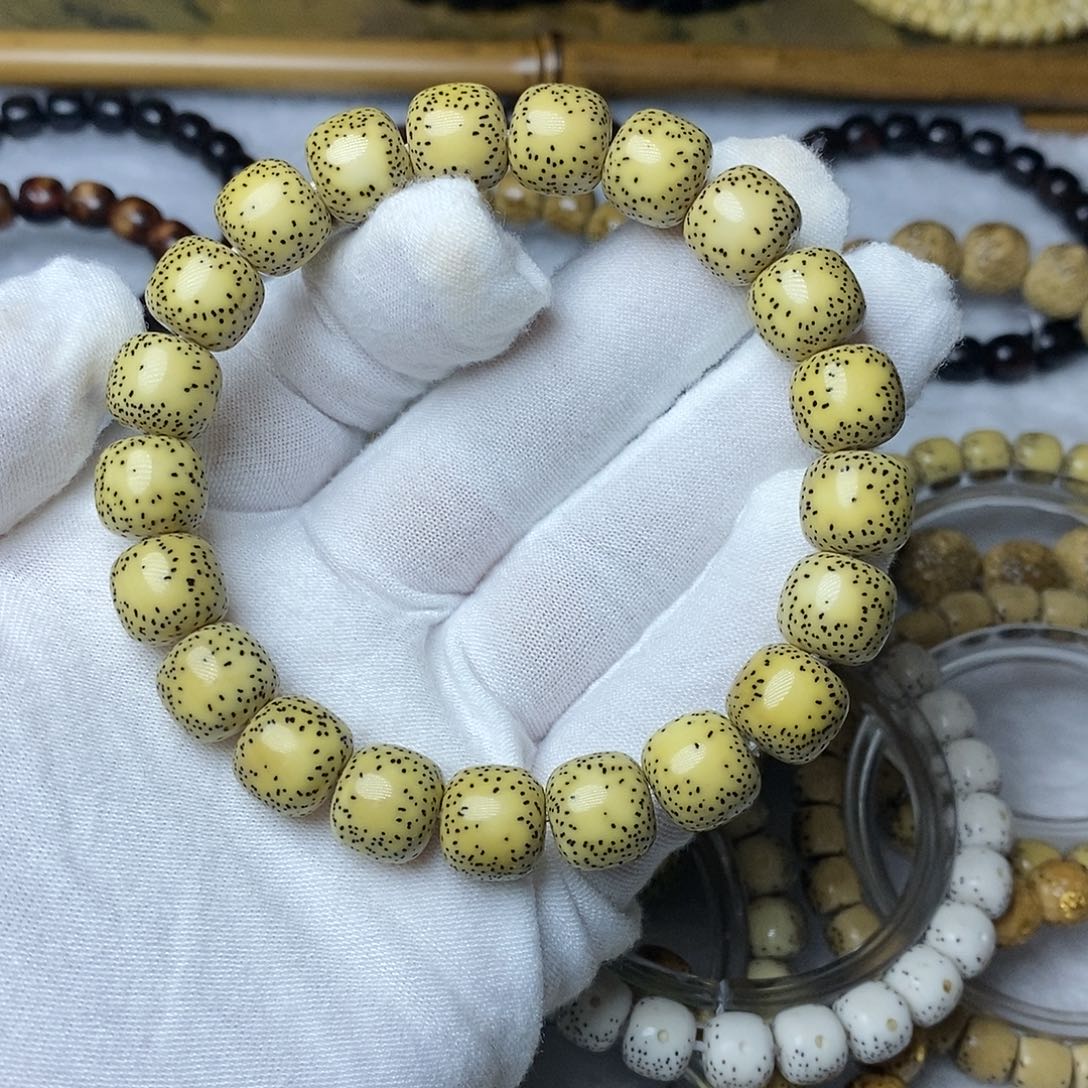 星月菩提手串11.5双留白月朗星稀毕业