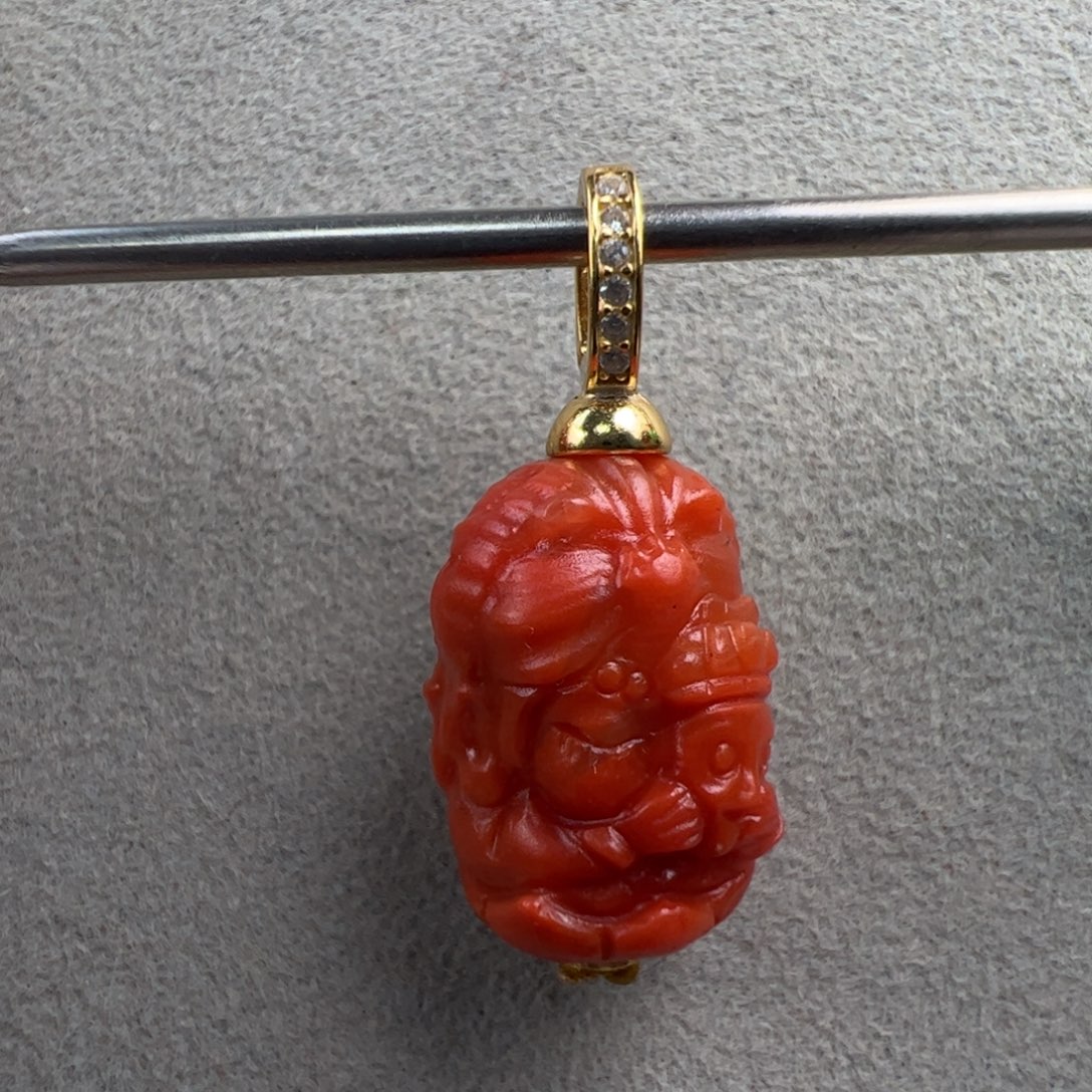 南红玛瑙未镶嵌（万能扣扎基拉姆16*11