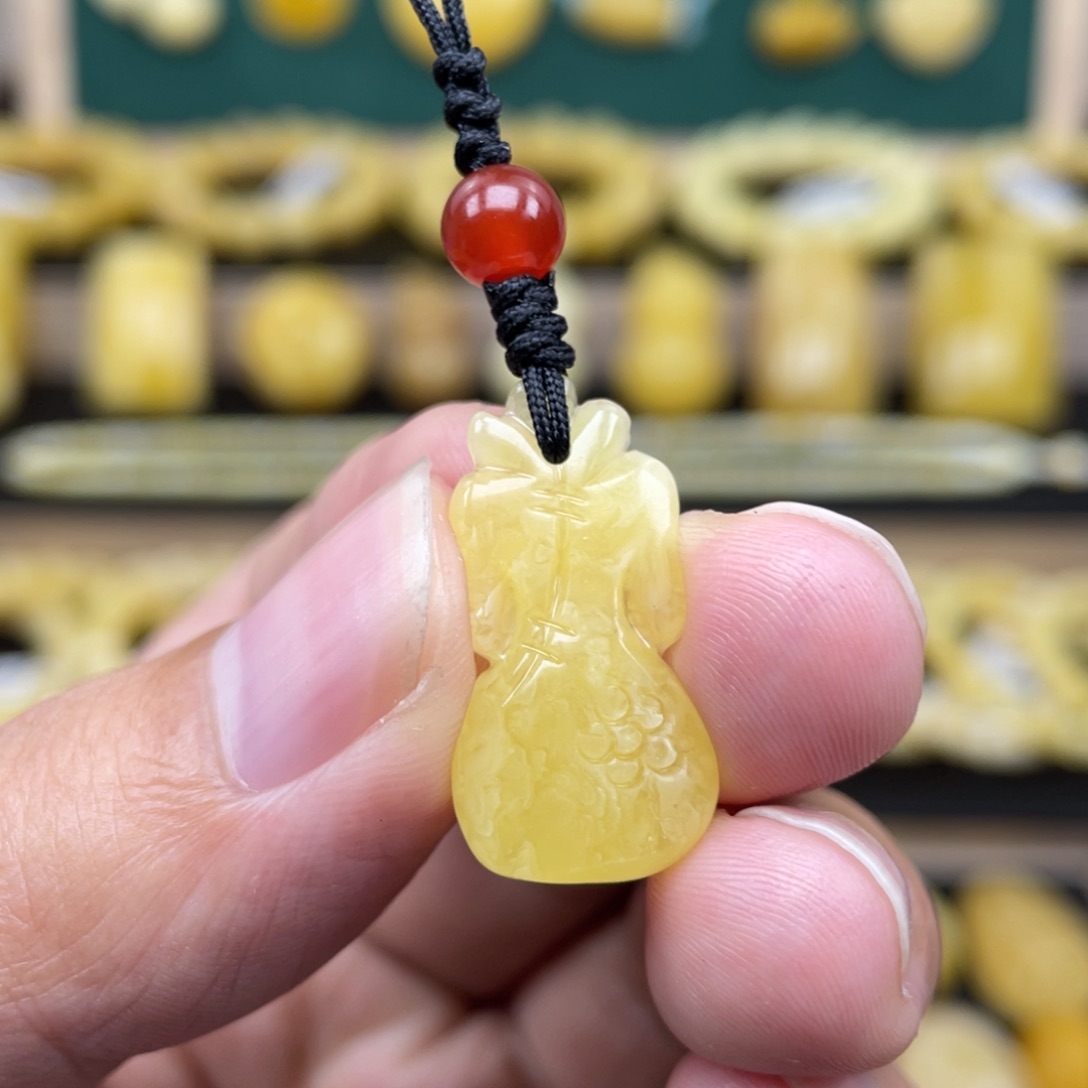 琥珀裸石未镶嵌琥珀蜜蜡