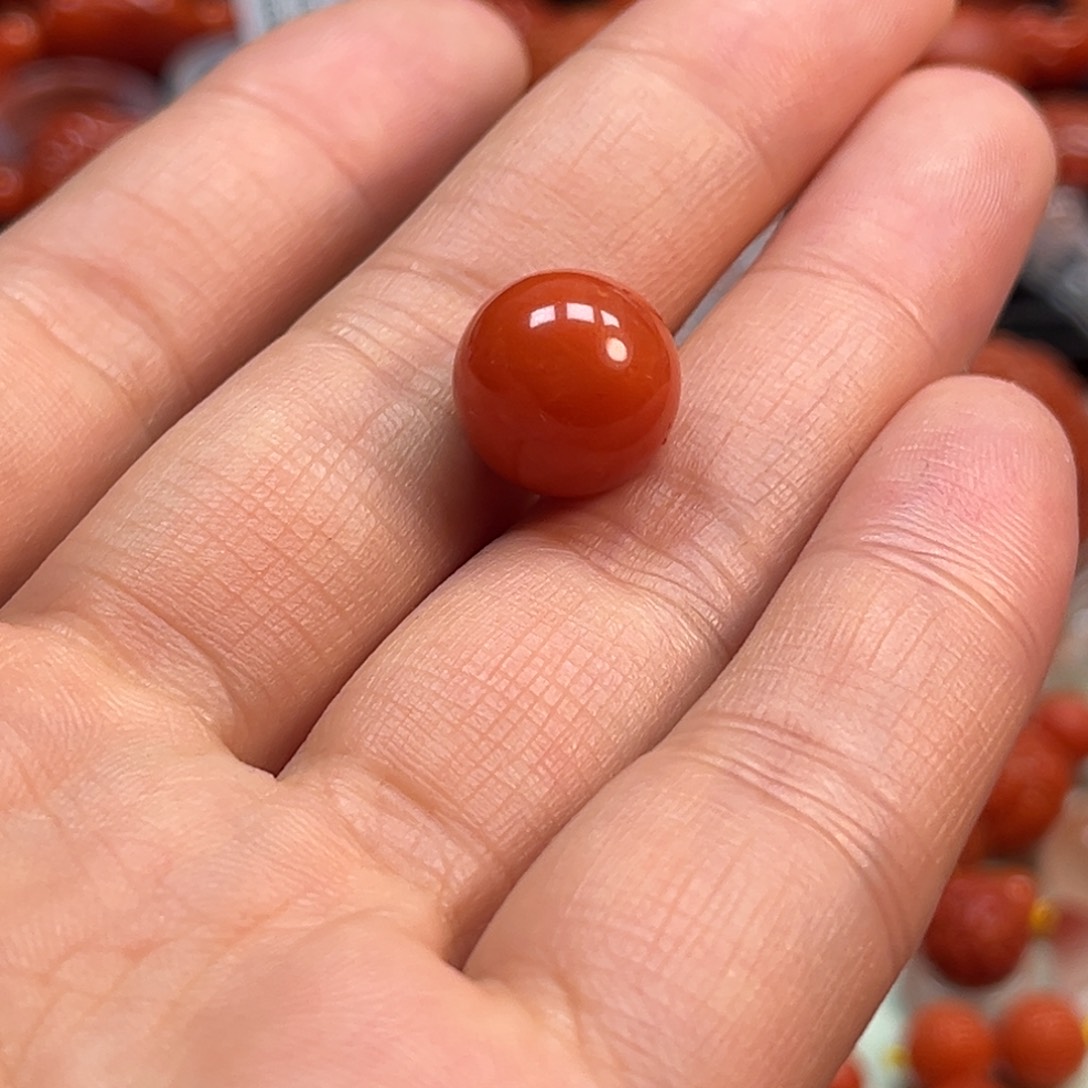 南红玛瑙配饰12.5mmmm未镶嵌