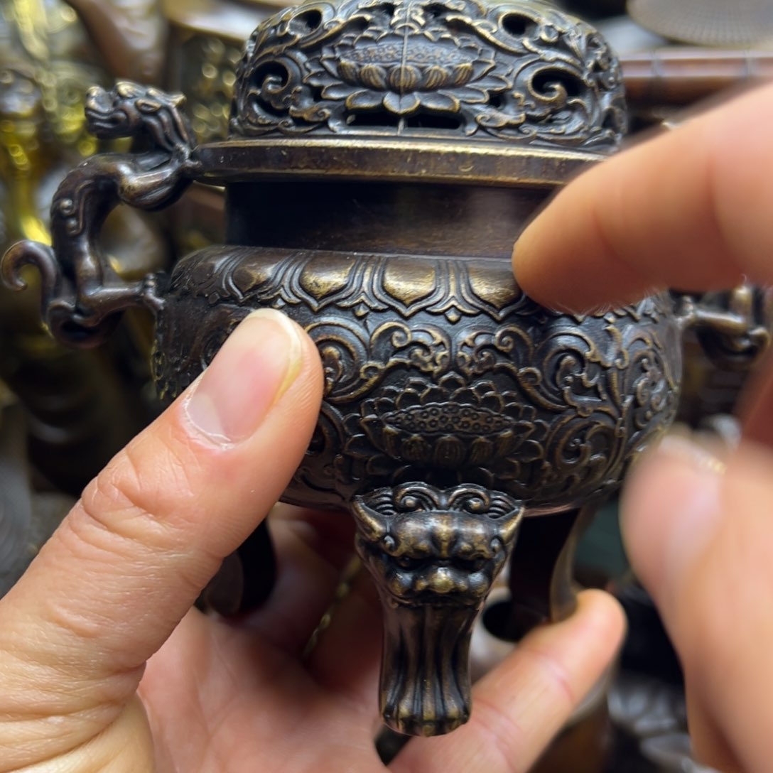 铜摆件欢迎欢迎你