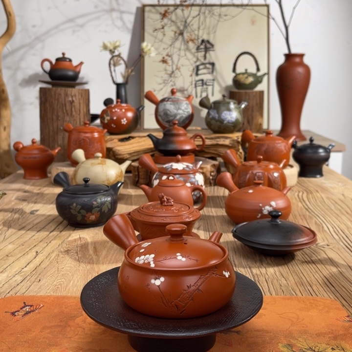 知常滑象山手作茶壶