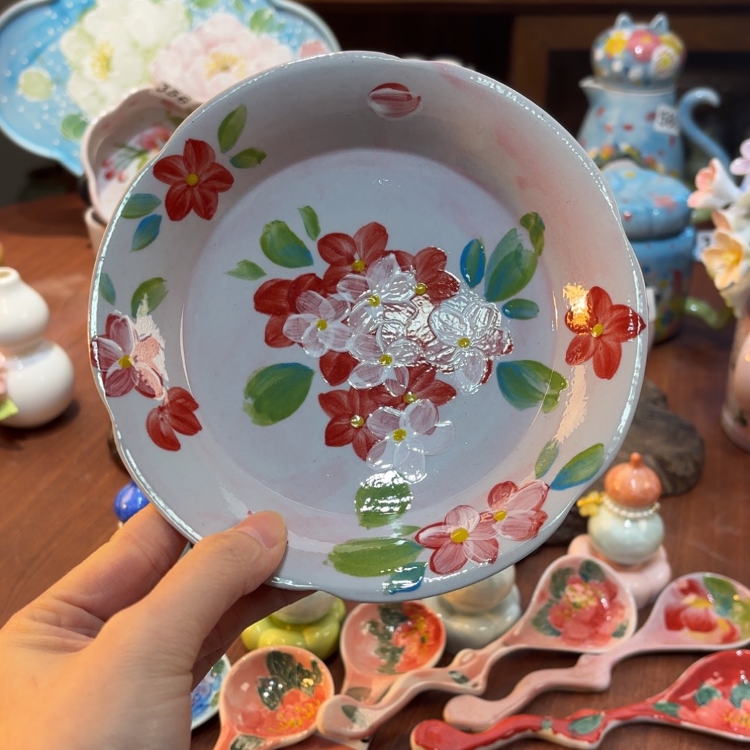 景德镇手绘高温釉下彩陶瓷茶具