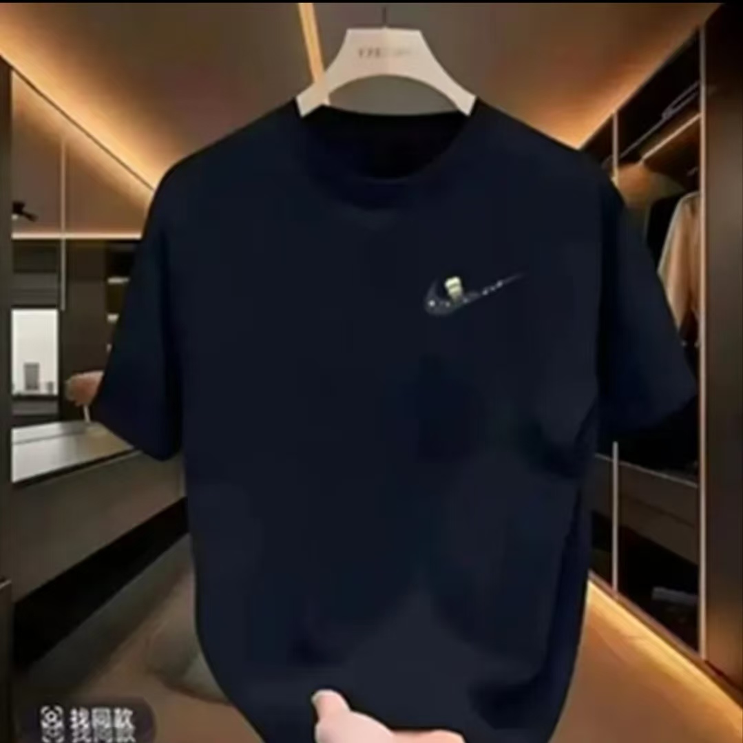 夏季圆领半袖上衣印花T恤时尚夏季休闲韩版潮流ins情侣春夏款