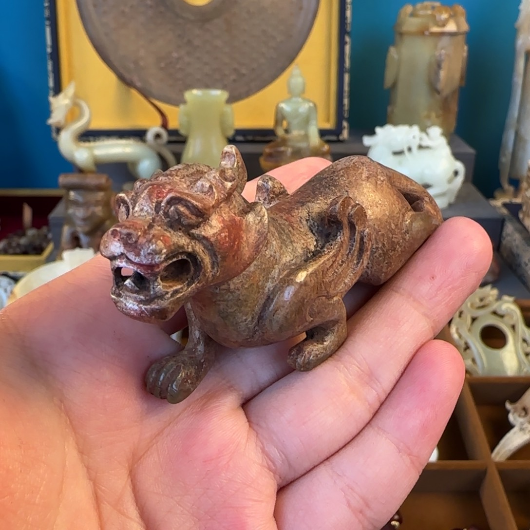 挖***机和田玉未镶嵌颈饰