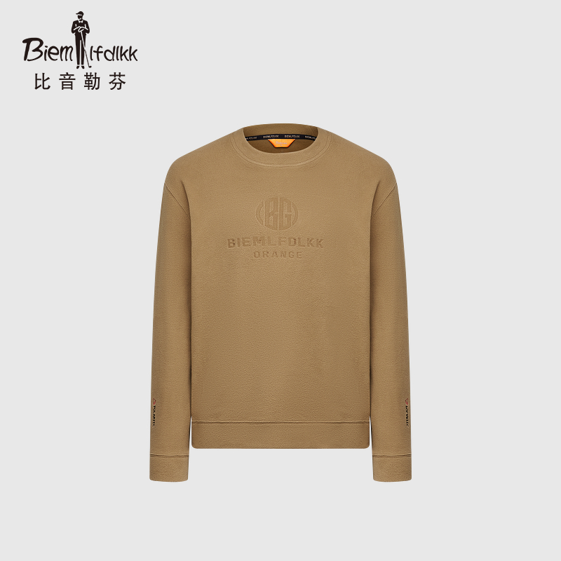 【Polartec抓绒热力宝】比音勒芬冬季蓄热保暖抗皱圆领长袖T恤