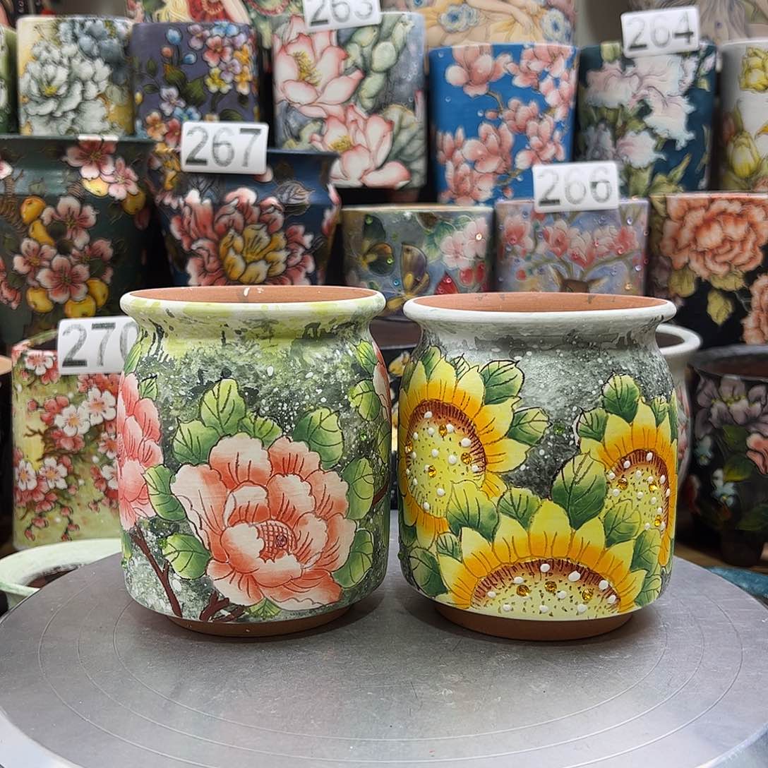 景德镇陶瓷花盆景德镇陶瓷花盆