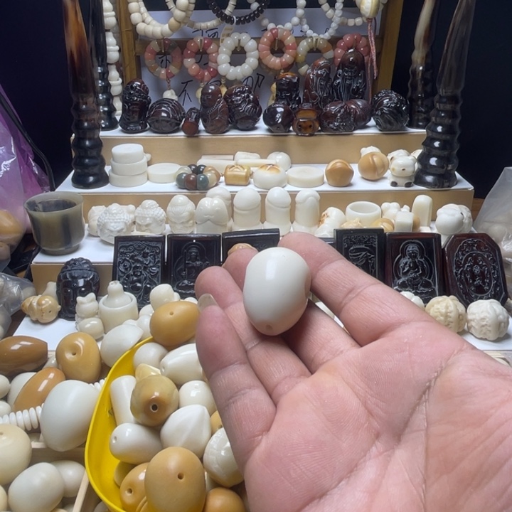 H****y象牙果雕刻水滴三通