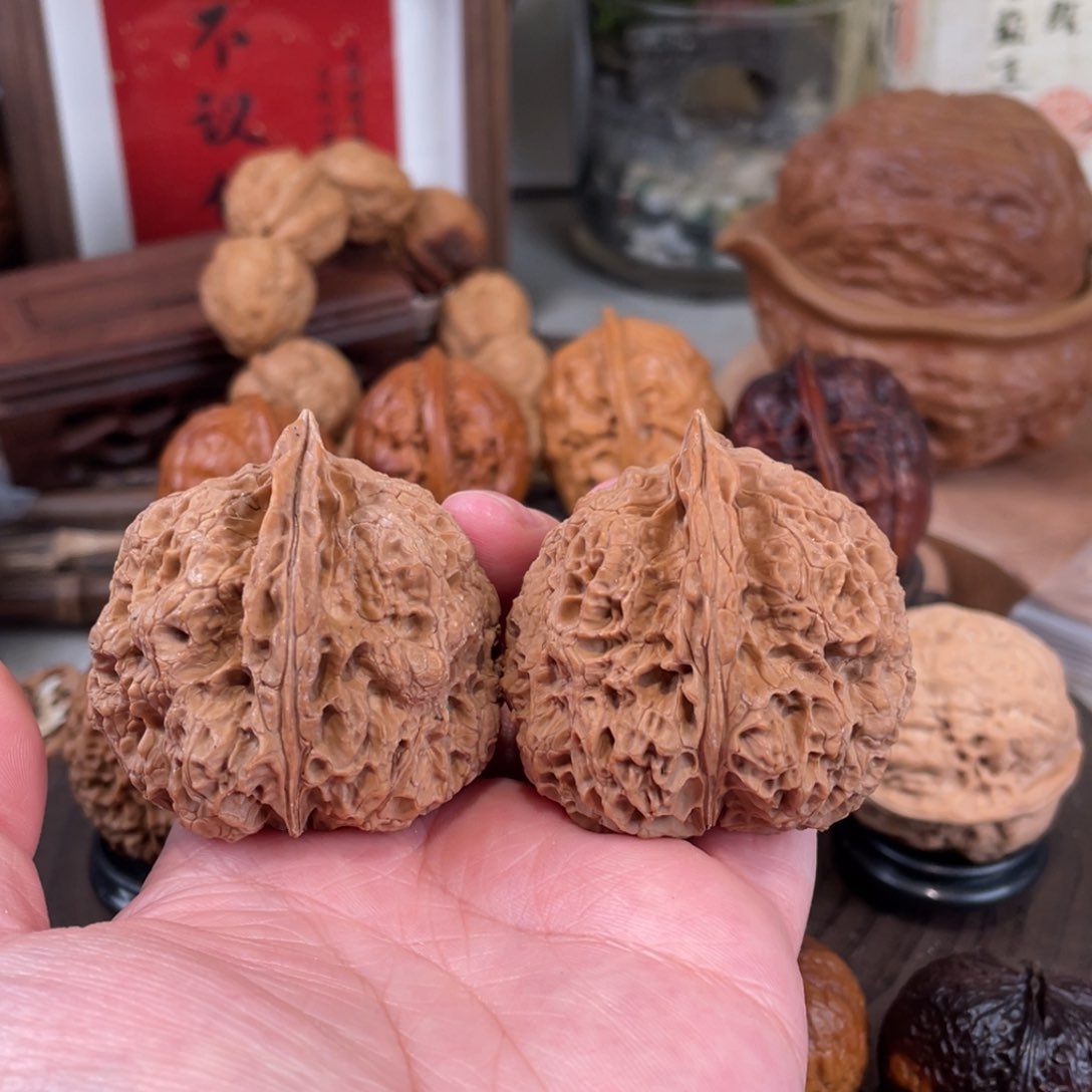 文玩核桃把件石窟45尺（不退不换）