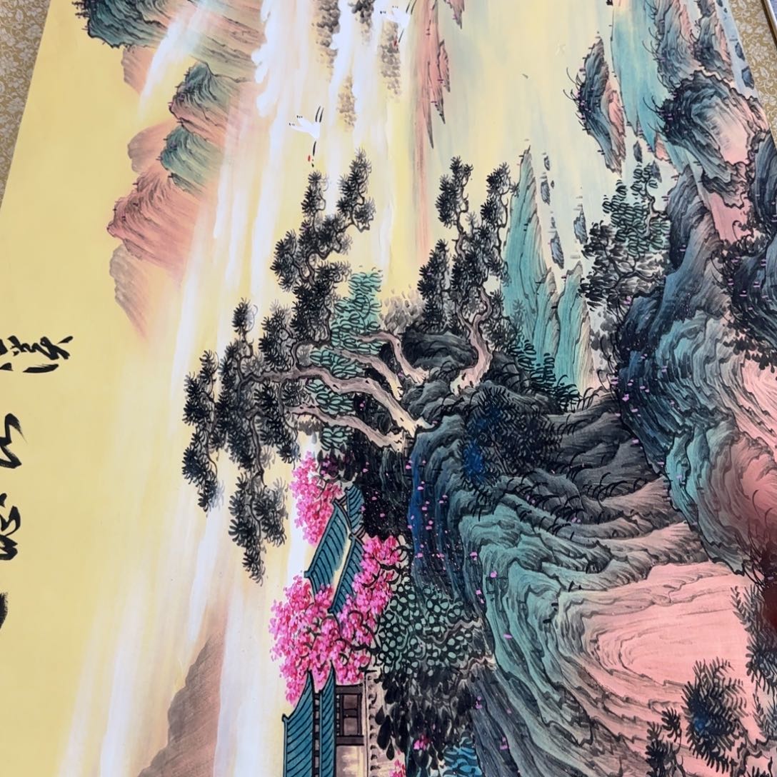 雅***制QC原创横山水作品！带证书！限购一单 