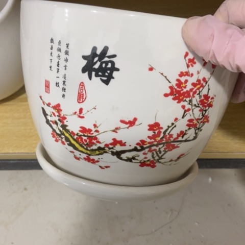 红陶陶瓷多肉花盆