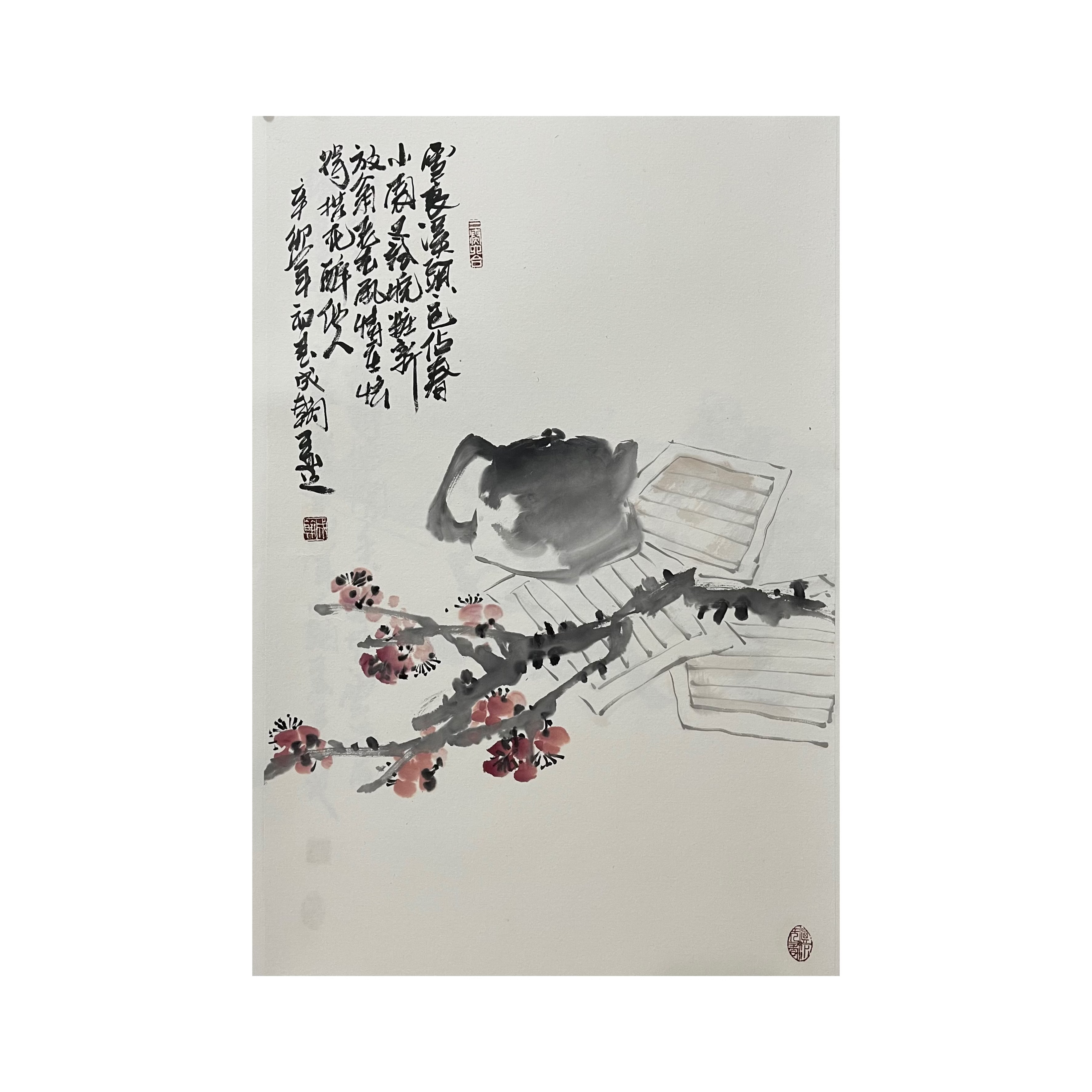 林成翰写意花鸟画国画书房茶室挂画家居挂画