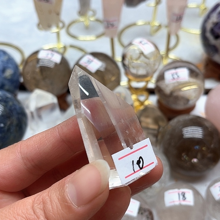 水晶42克白水晶柱子未镶嵌