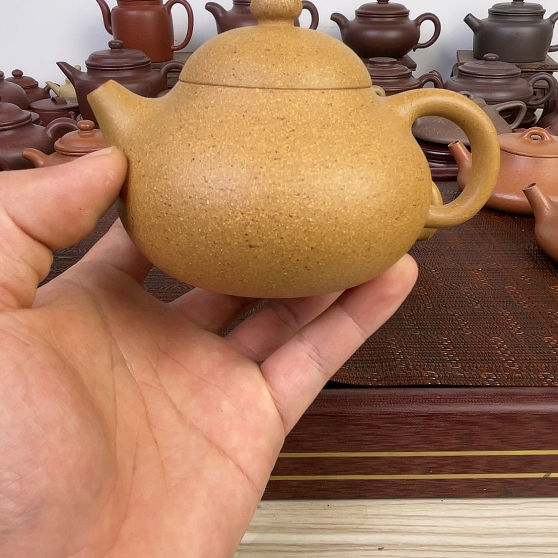 紫砂茶壶完美黄金段文旦