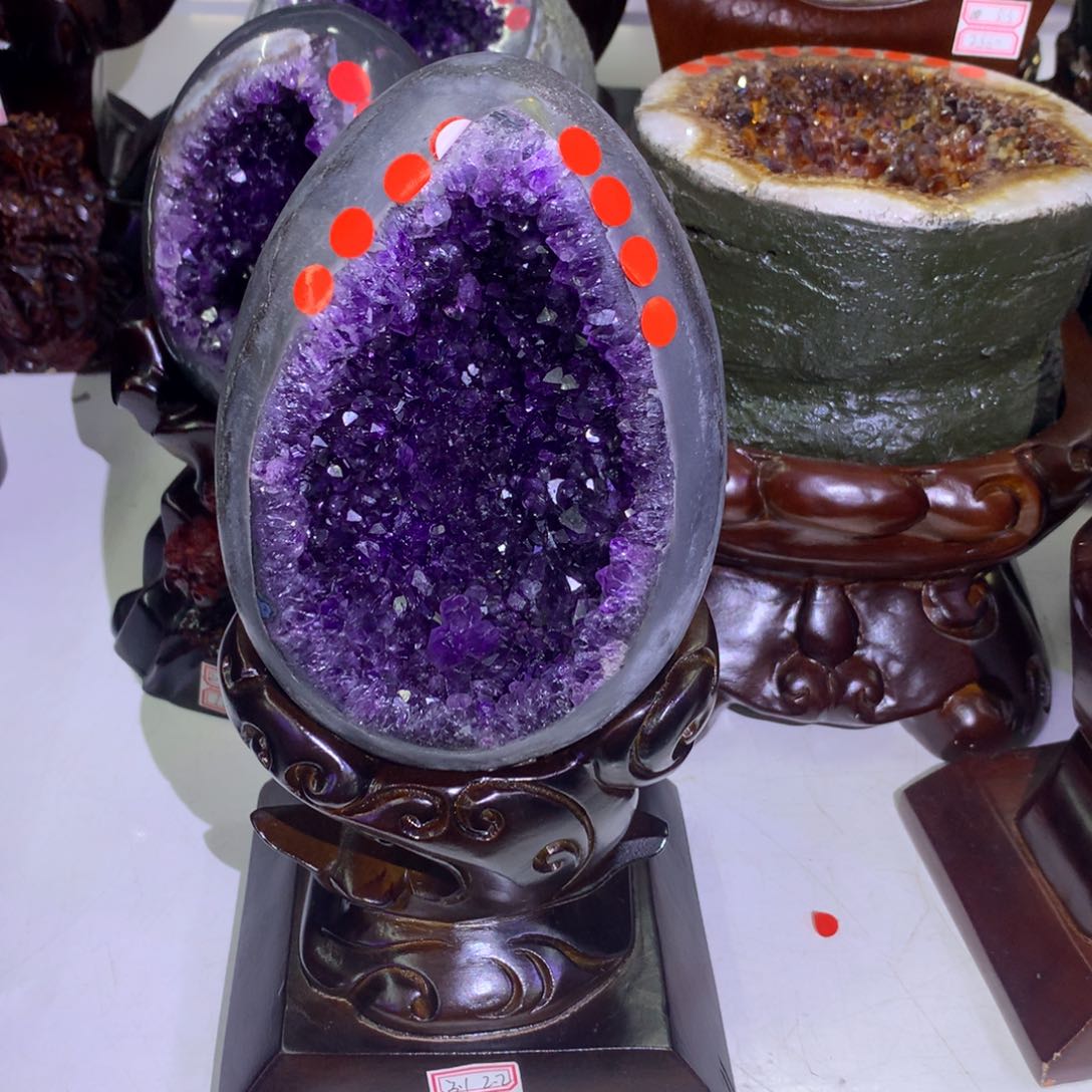 水晶摆件未镶嵌龙蛋