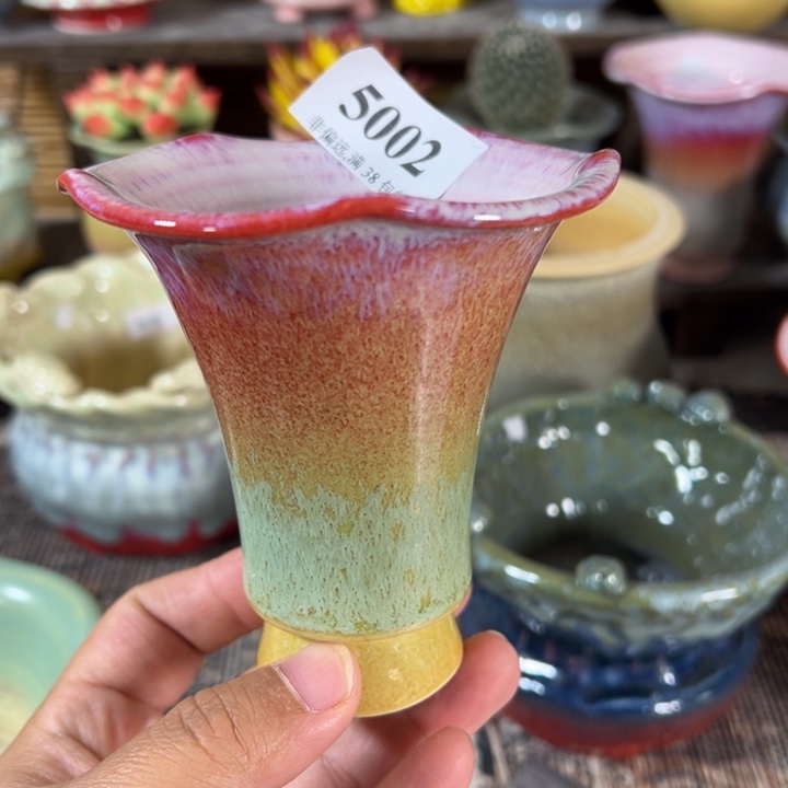 口8 手工花盆满30包邮