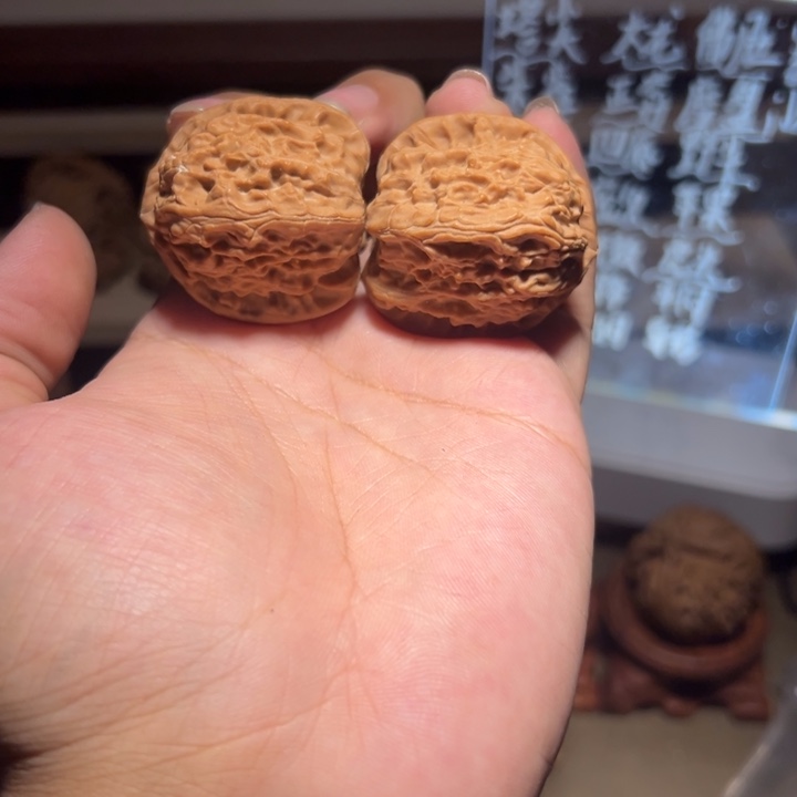 把件文玩核桃36全品白狮子