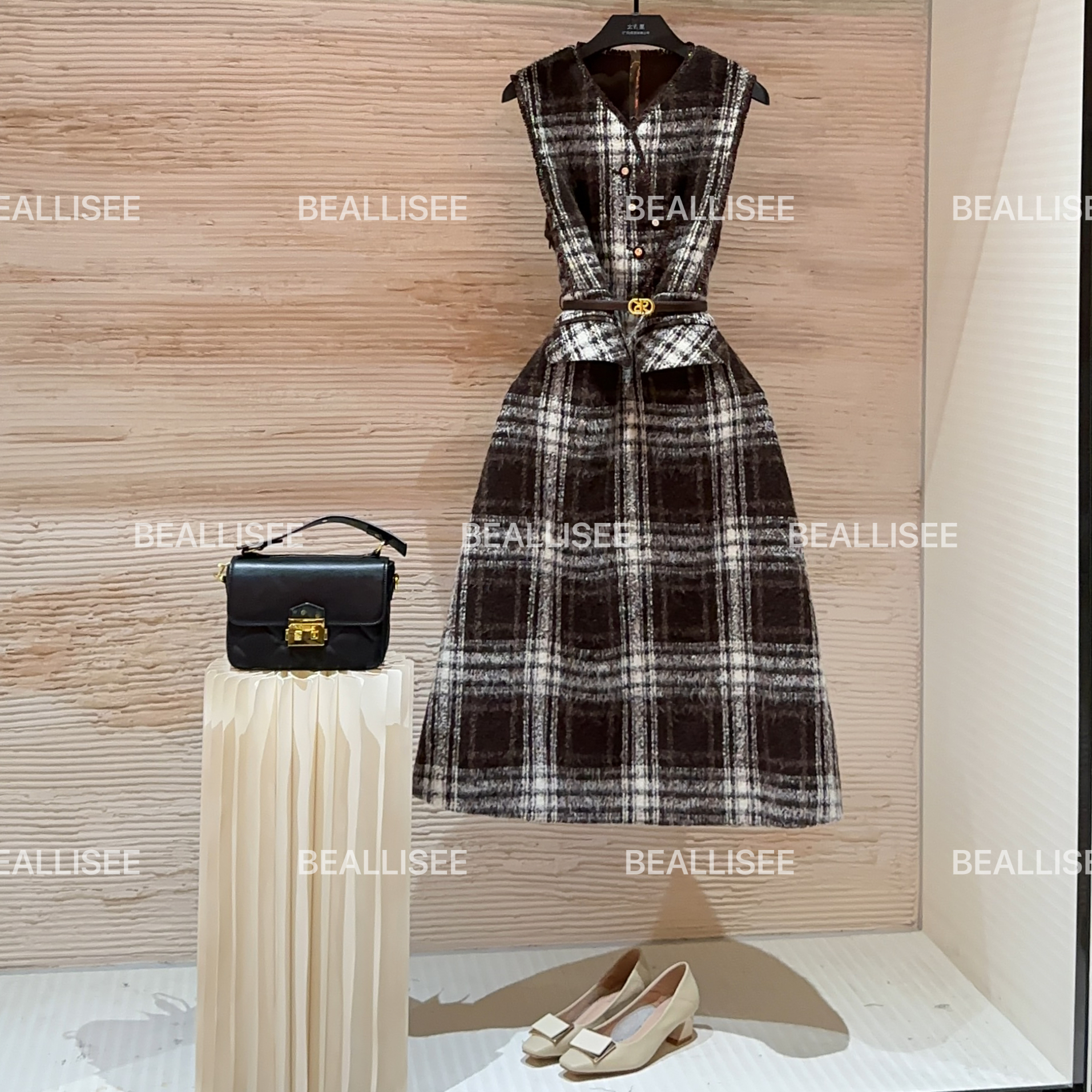 【宠粉价】秋冬新款无袖显瘦国风时尚宽松连衣裙W-A1673