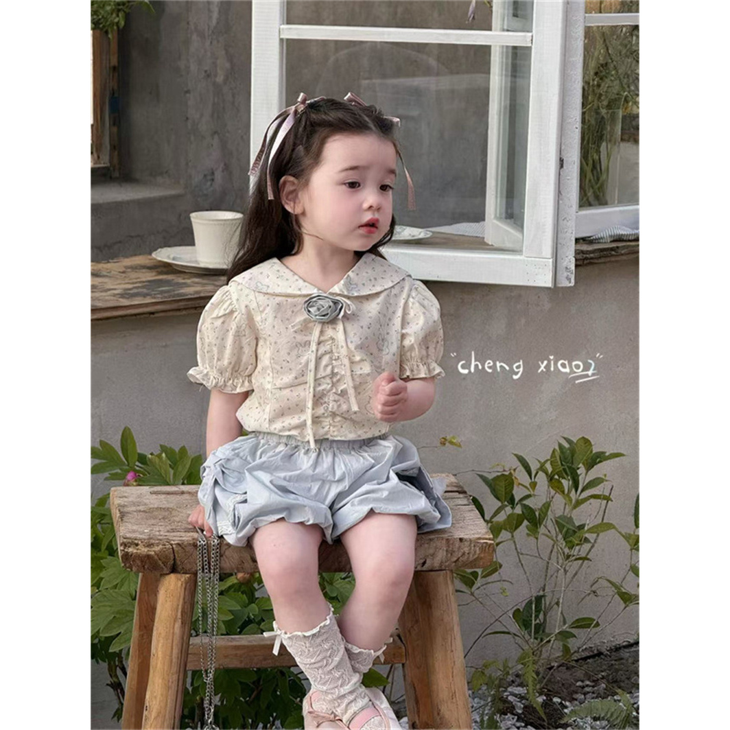 橙小7·25夏~印花娃娃衫XQ5205