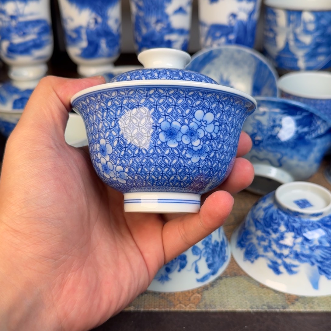 丽***亮景德镇现代手工手绘茶器