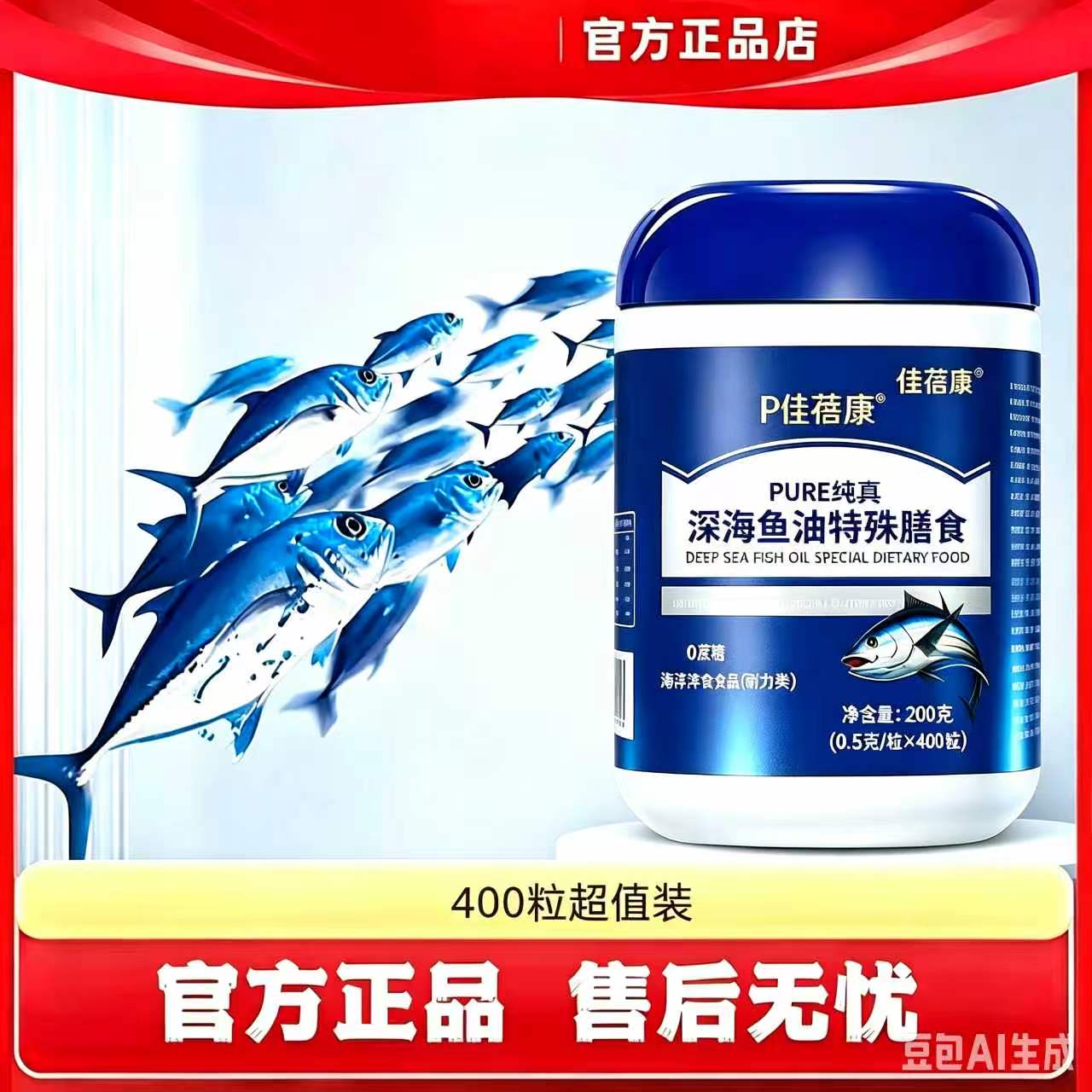 佳蓓康【好物推荐】深海鱼油正品保证好品质400粒超值装商品图