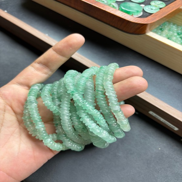 非洲翠算盘珠手串（多样性发货拍一发一）女款时尚百搭简约渐变冰透