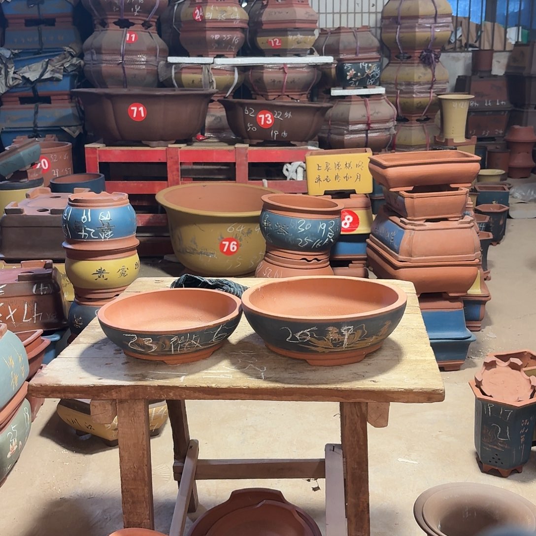 紫砂紫砂碗盆两个微