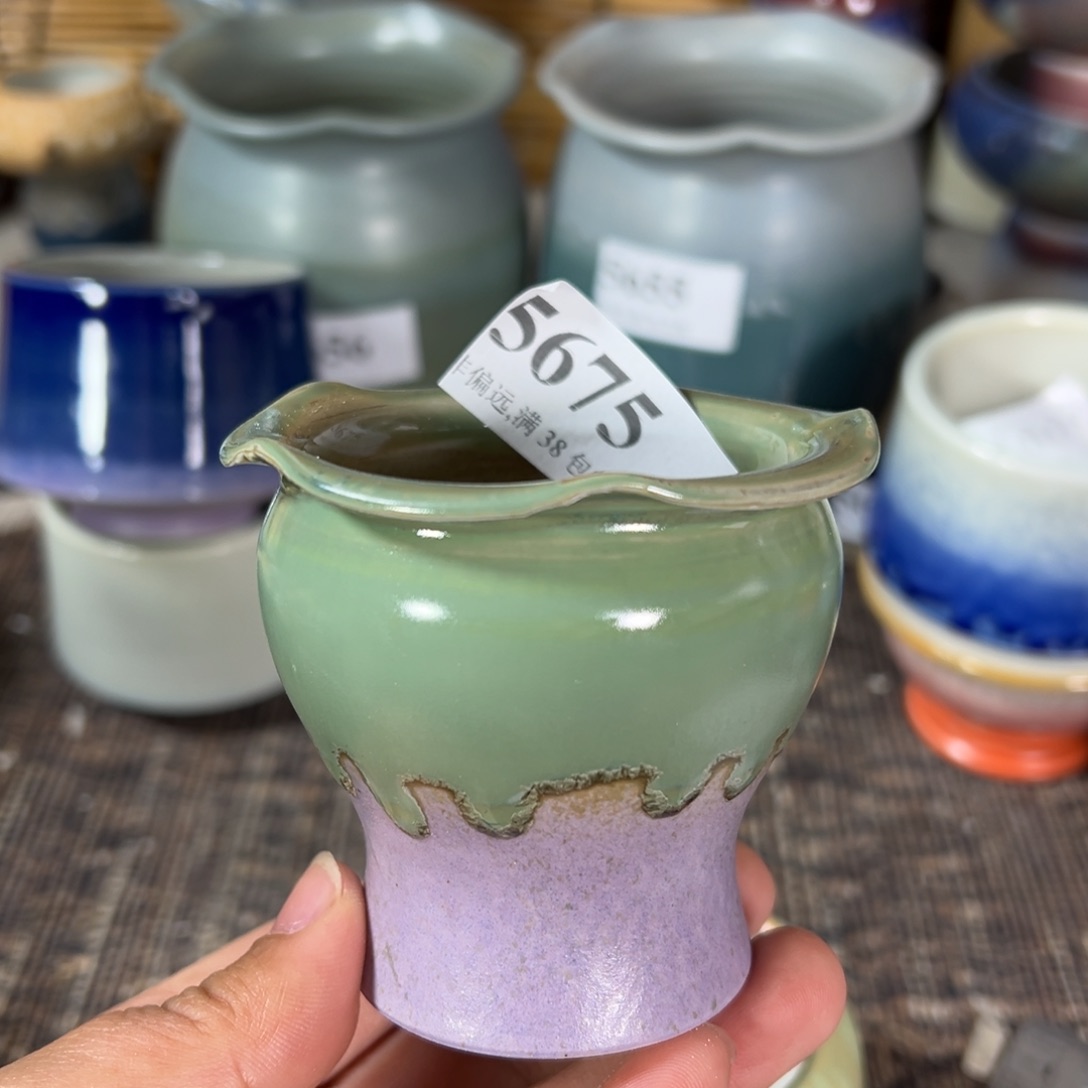 红陶景德镇手工花盆