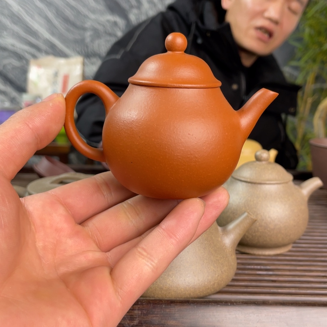 紫砂茶壶小煤窑朱泥梨形