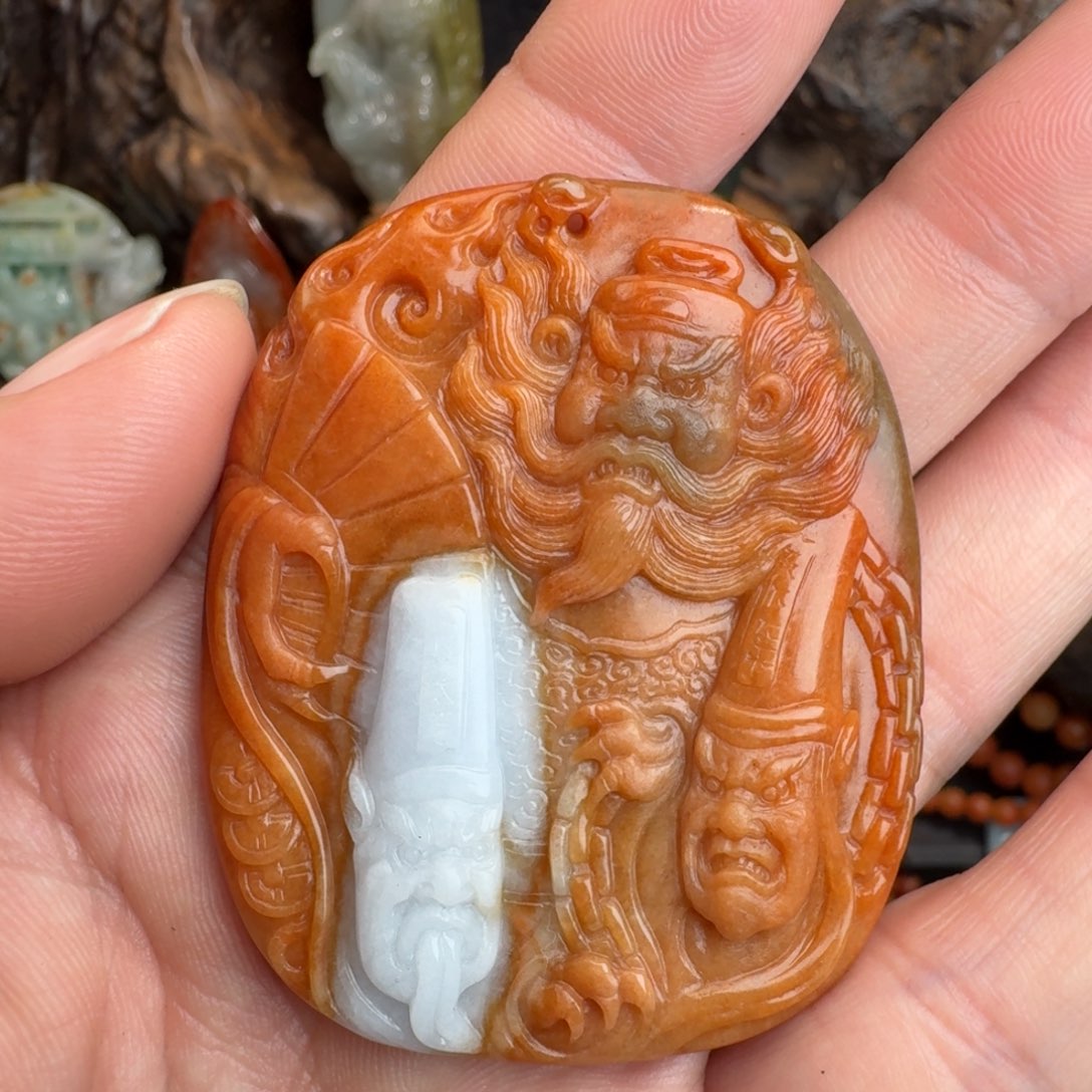 翡翠未镶嵌挂件翡翠挂件