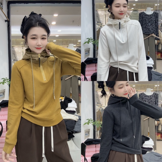 DD-双面绒棉帽连帽衫（发货3-5）