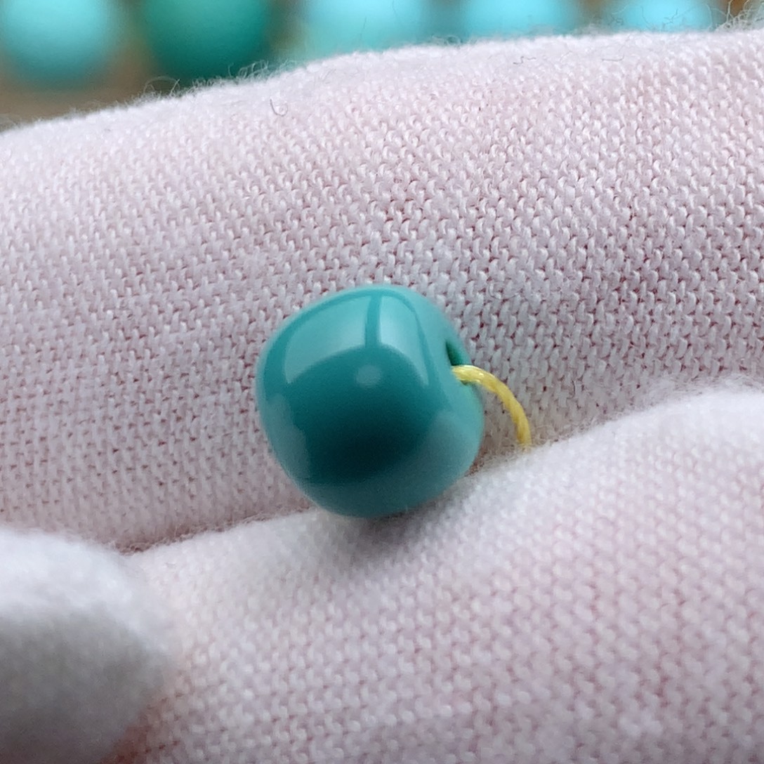 绿松石未镶嵌珠宝奇石7.6mm