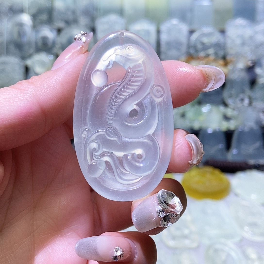 岫玉吊坠未镶嵌吊坠