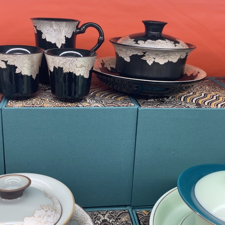 景德镇陶瓷盖碗茶具