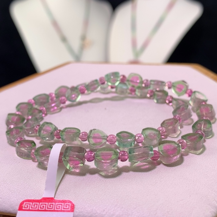 双色碧玺手链未镶嵌