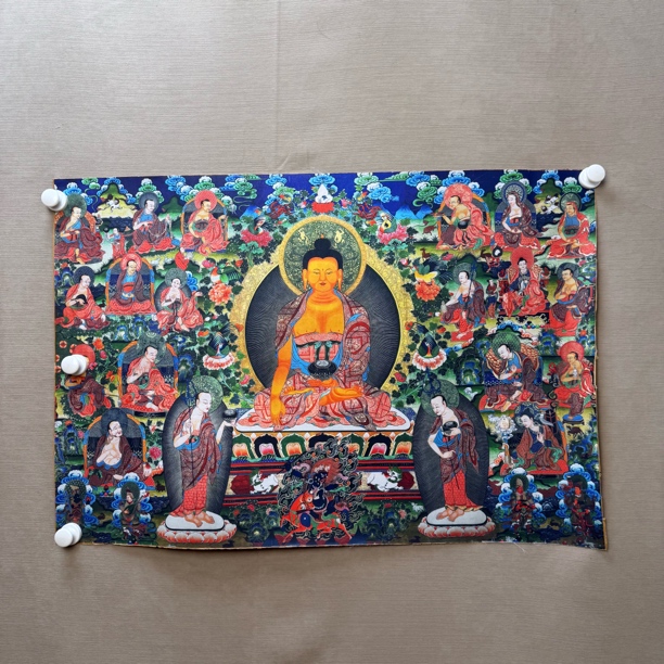 高端精品释迦摩尼绘画唐卡AA28
