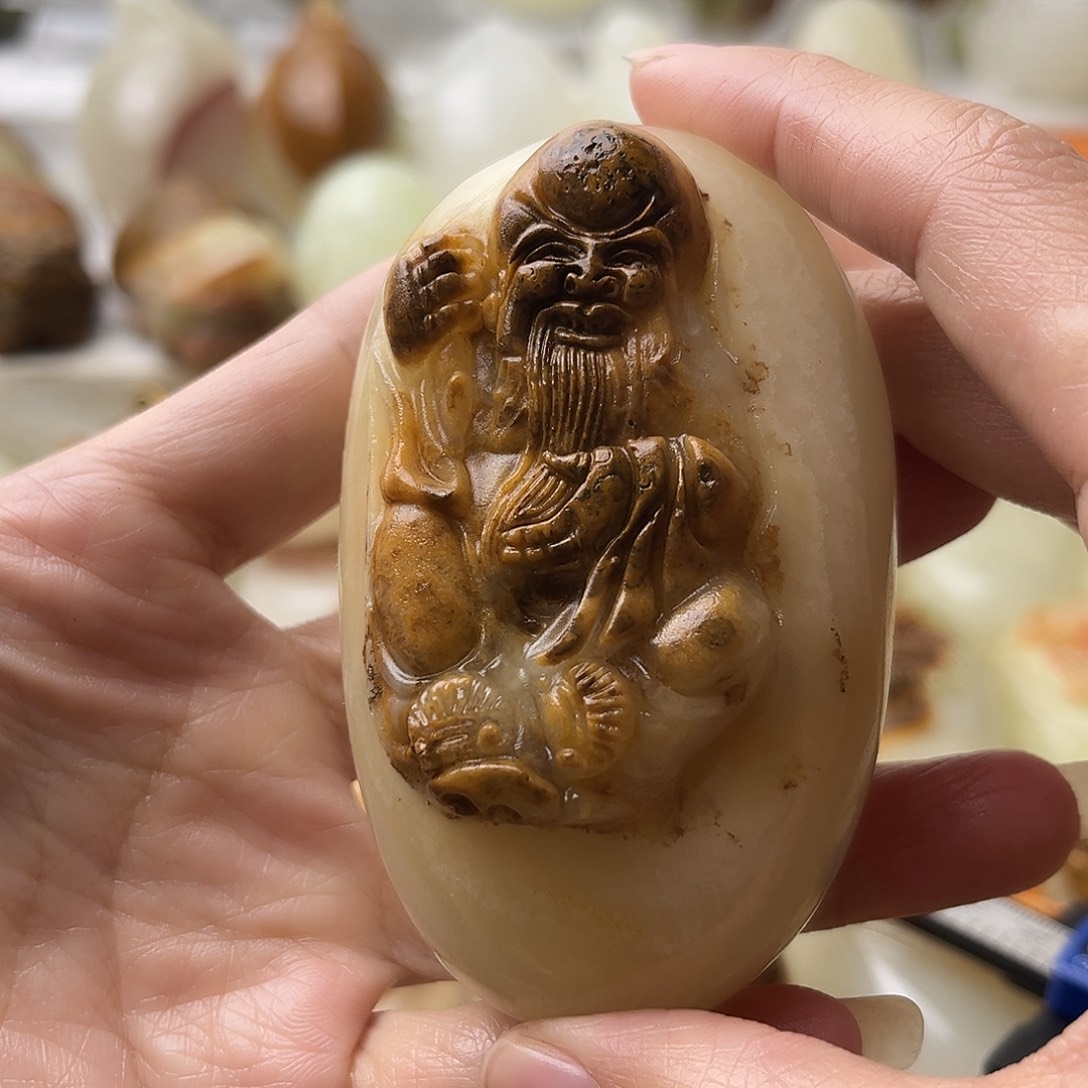 石材古青石不退换寿星微瑕