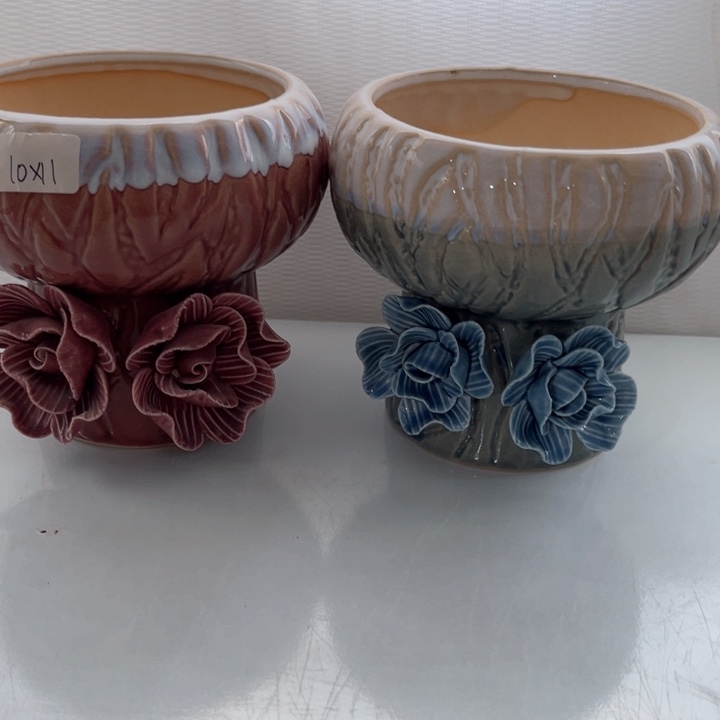 紫砂花盆粗陶材质多肉花盆