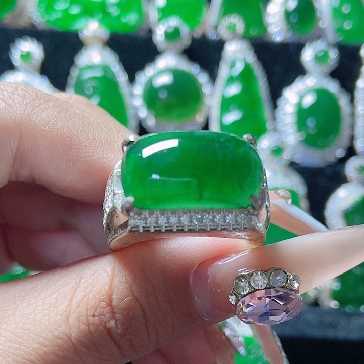 翡翠未镶嵌颈饰