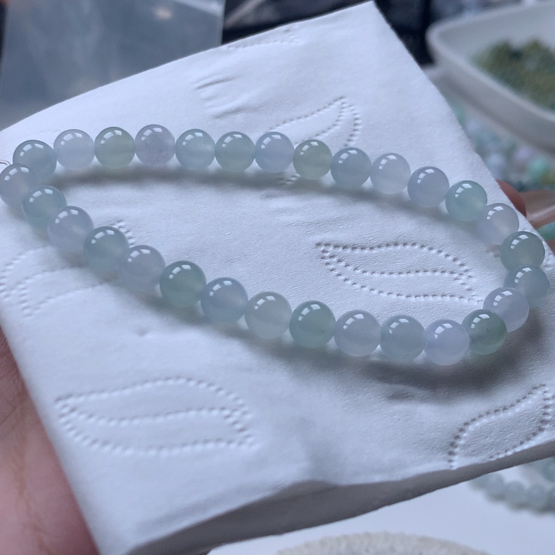 未镶嵌手串翡翠翡翠圆珠6.2