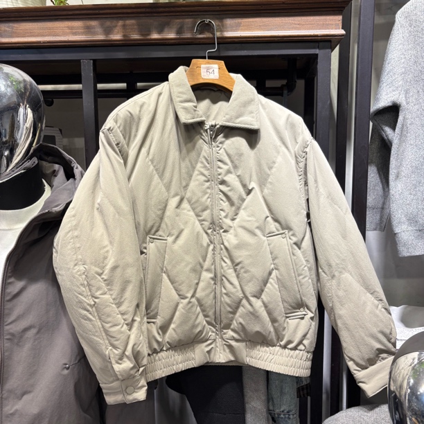 男冬款翻领软壳休闲保暖羽绒服9927
