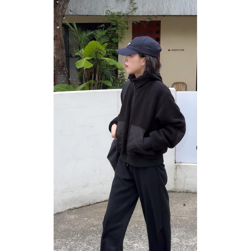 LANGQING 摇粒绒秋冬休闲立领棉服 160189#