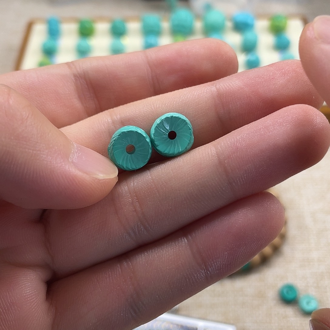 原生态湖北松配饰，直径10