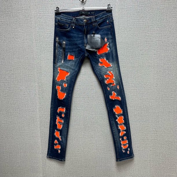 未使用 Philipp Plein pp男士休闲牛仔裤p8190
