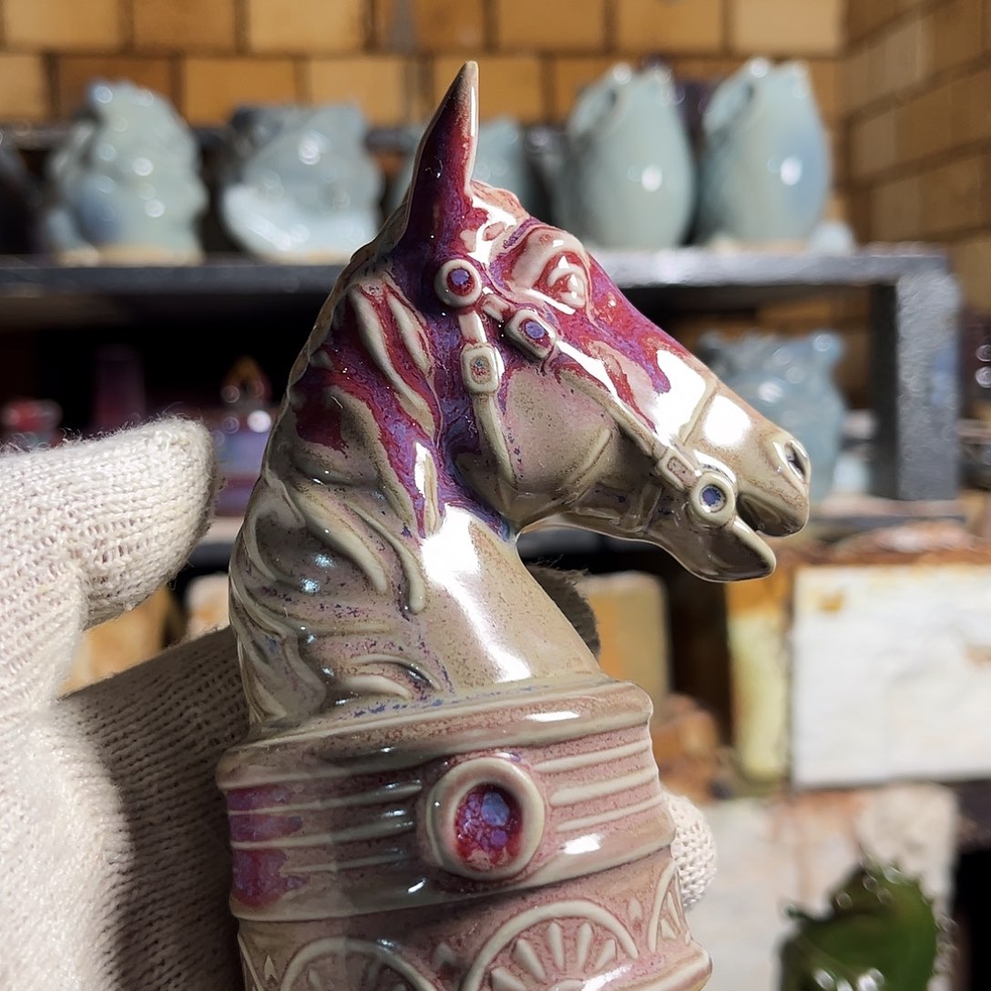 陶摆件马首3345667