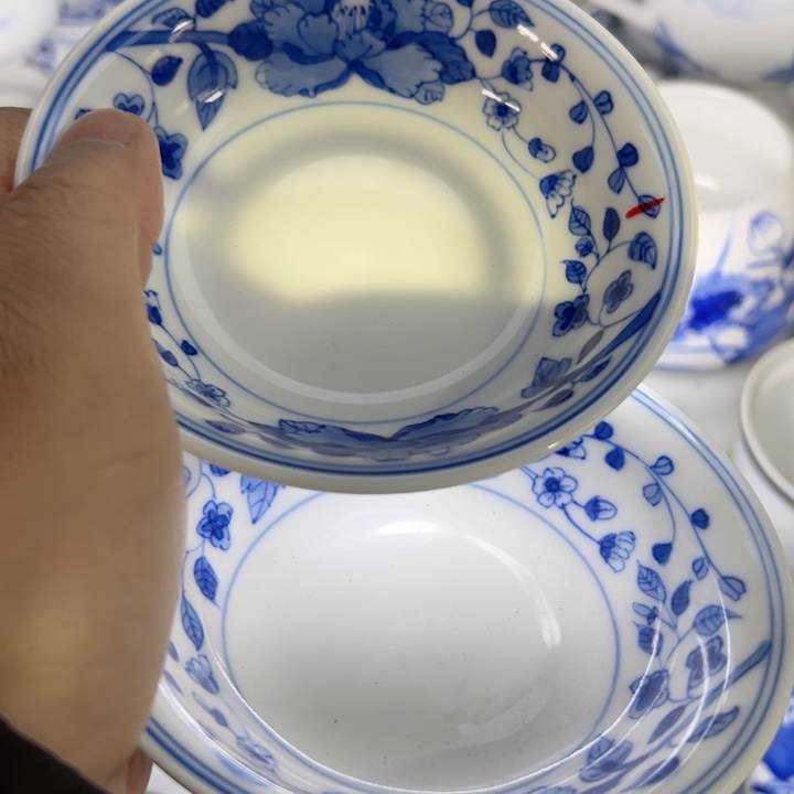 杯四寸手绘花满园