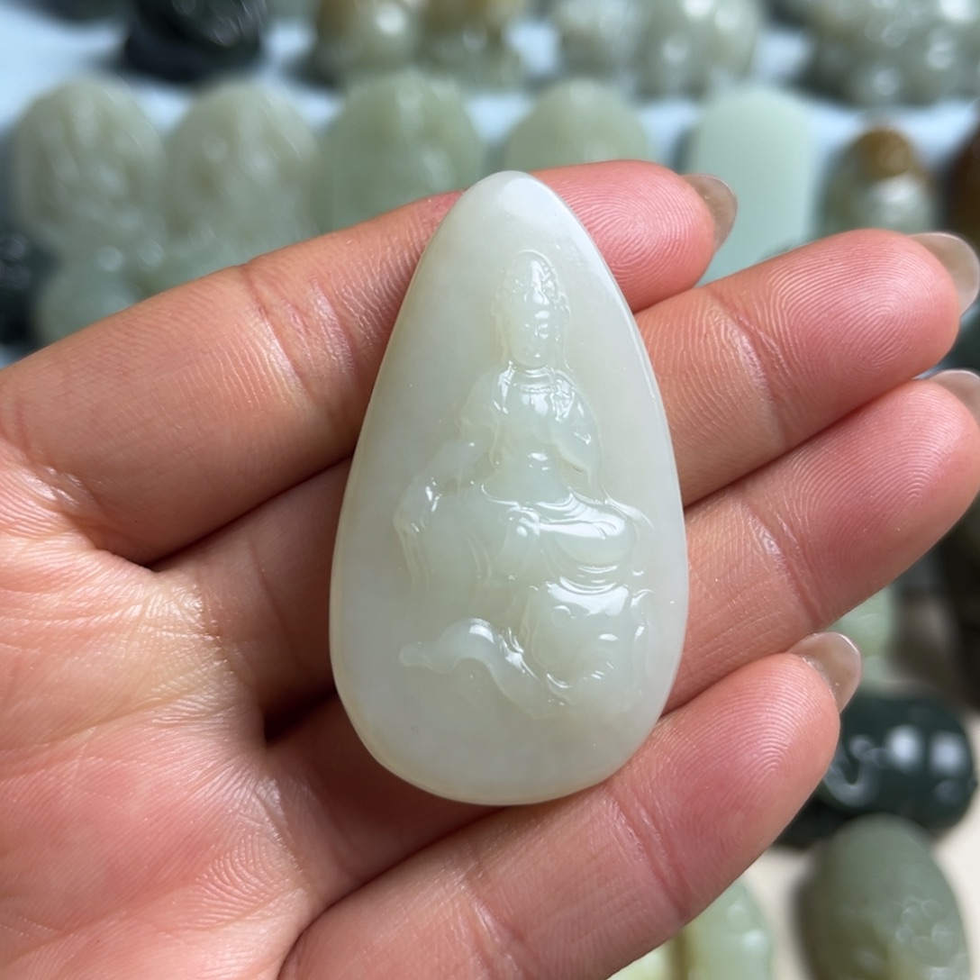 和田玉未镶嵌挂件